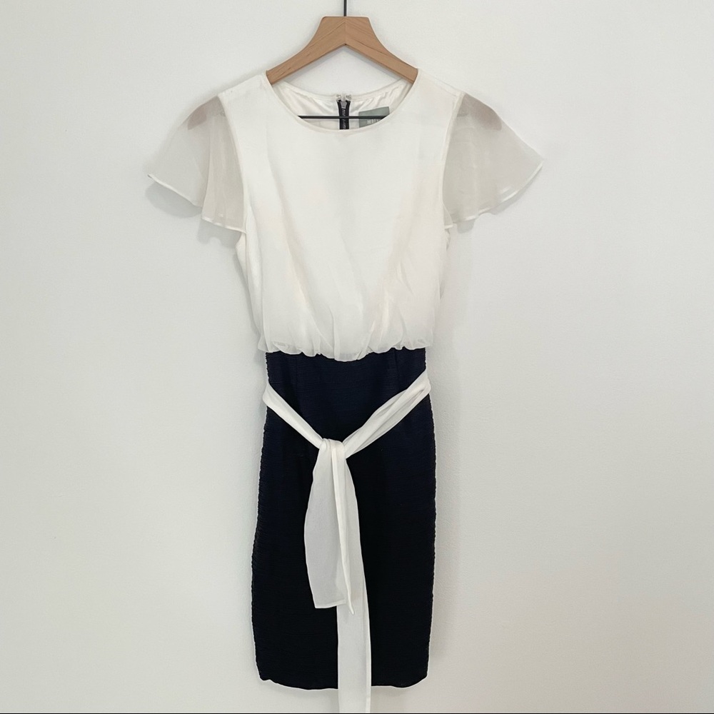 MAEVE by Anthro Black & White Dress Size 2